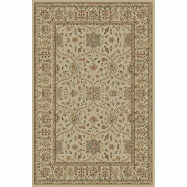 Concord Global Trading 2 ft. 7 in. x 4 ft. Jewel Voysey Tonel - Ivory 49013